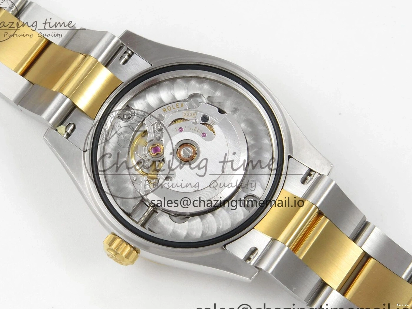 MiroTime 0511 DateJust 31 278383RBR THBF 1:1 Best Edition 904L Steel White Roman Dial Diamonds Bezel on SS YG Oyster Bracelet HZ Cal. Minimalist 44